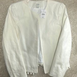 J Crew White Jacket Size XS